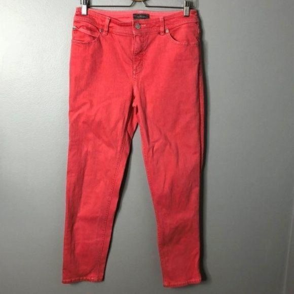 Chico's Beach Wash So Slimming Jeans Coral Pink‎